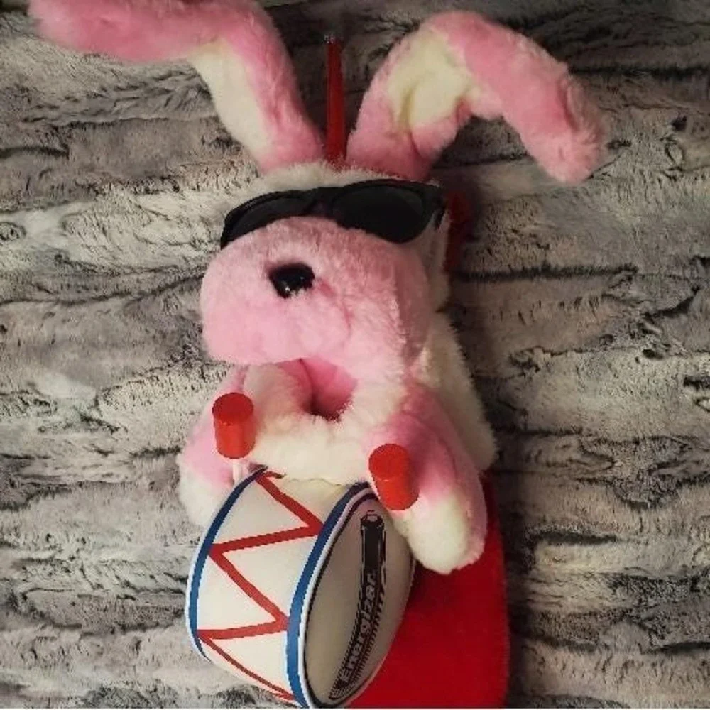 Vintage Energizer Bunny Advertising Plush 30'' Christmas Stocking 1993 Wire Ears
